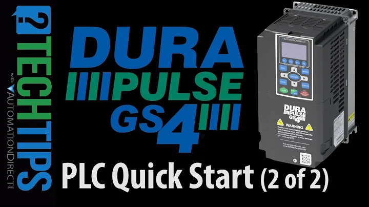 DURApulse GS4 VFD Built-in PLC Quick Start Part 2 from AutomationDirect