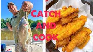 CATCH and COOK freshwater drum!!
