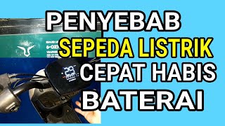 SEPEDA LISTRIK CEPAT PENUH SAAT DI CHARGER DAN CEPAT NGEDROP BATRAI NYA SAAT DIGUNAKAN.