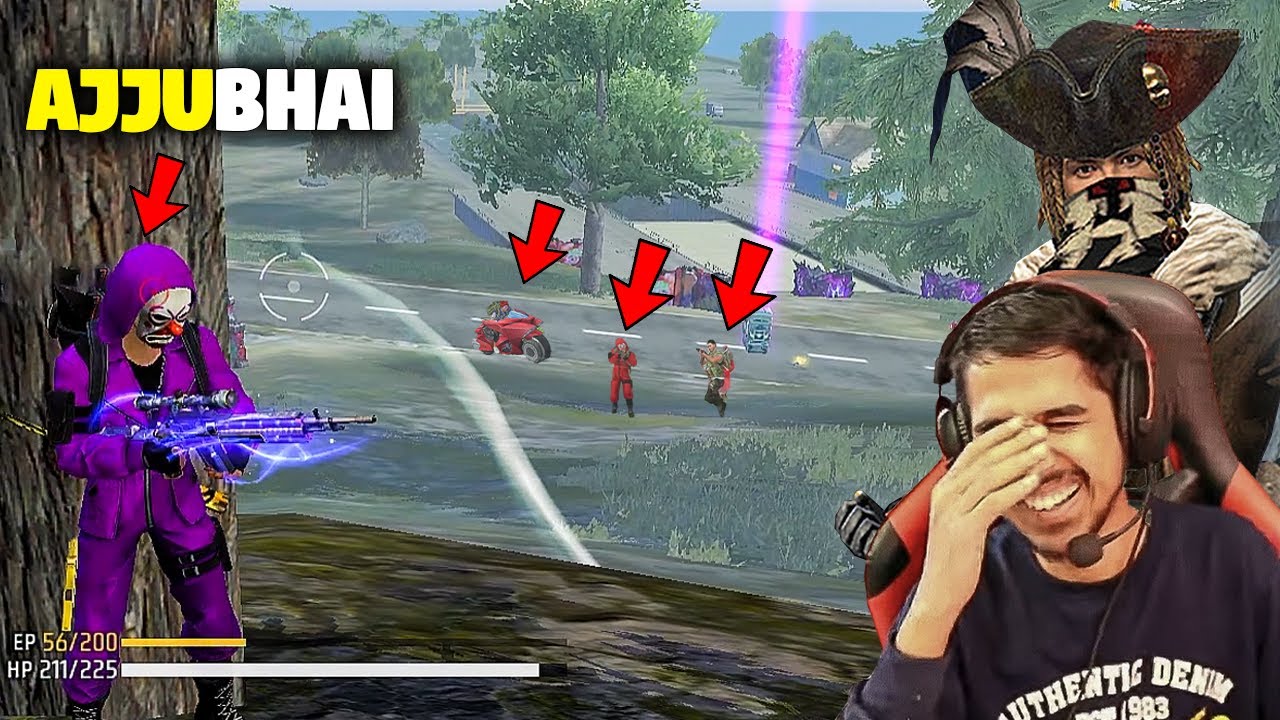 AJJUBHAI ONCE AGAIN FUNNY GAMEPLAY WITH @DesiGamers_ OP - FREE FIRE ...