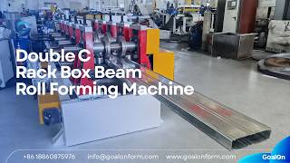 Auto Rack Box Beam Roll Forming Machine  High Strength Shelf Beam Production#rollformingmachine
