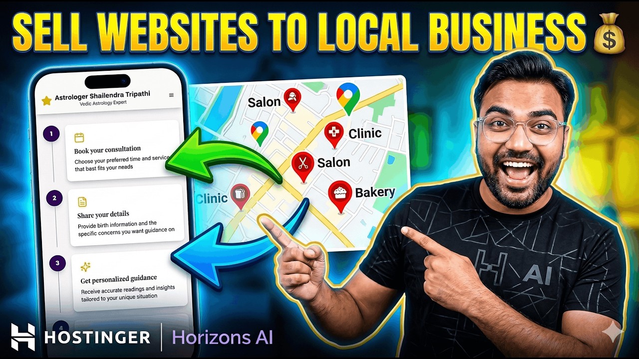 rewrite this title Sell AI Websites to Local Businesses & Make Money | Build AI Websites with Hostinger Horizons rewrite this title Sell AI Websites to Local Businesses & Make Money | Build AI Websites with Hostinger Horizons