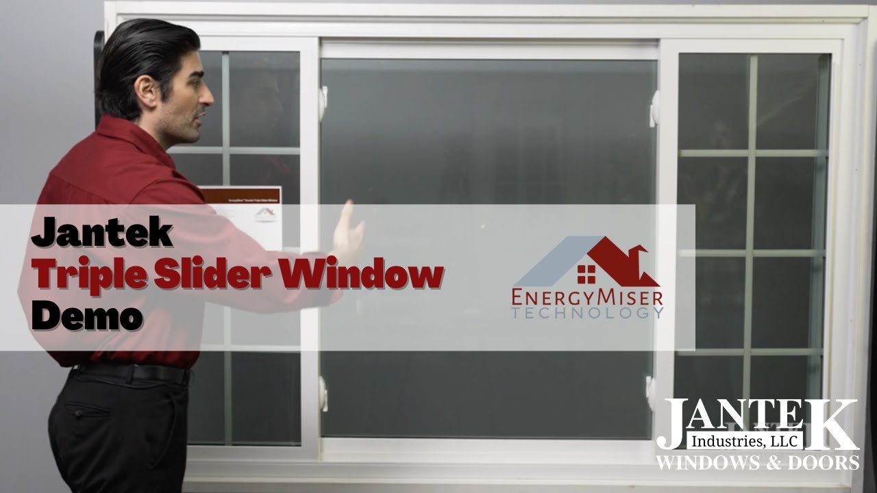 Jantek Window Demo - Triple Slider Energy Miser
