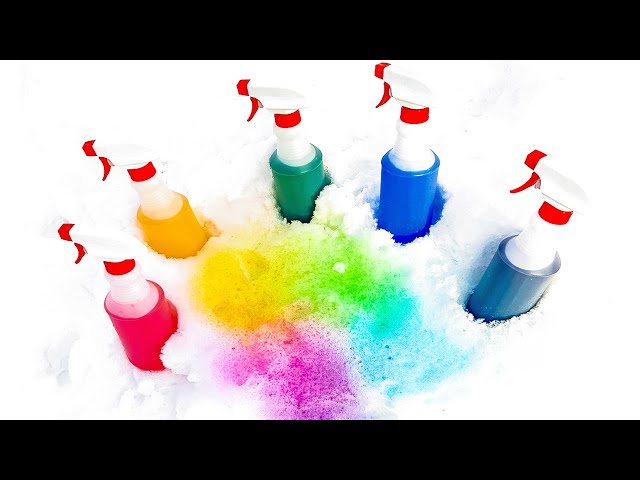 Snow Painting for Kids! Four Easy Techniques! 