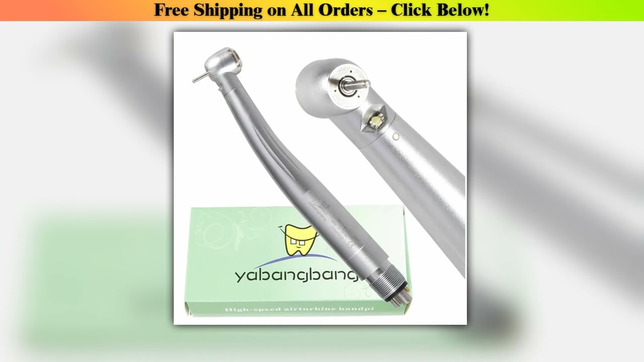 KAVO type Dental LED Fiber Optic High Speed Handpiece Standard Head Triple Spray Turbine Push