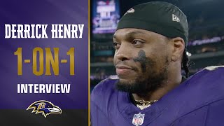 1-on-1: Derrick Henry Reacts to AFC North Title and Explains TD Dance | Baltimore Ravens