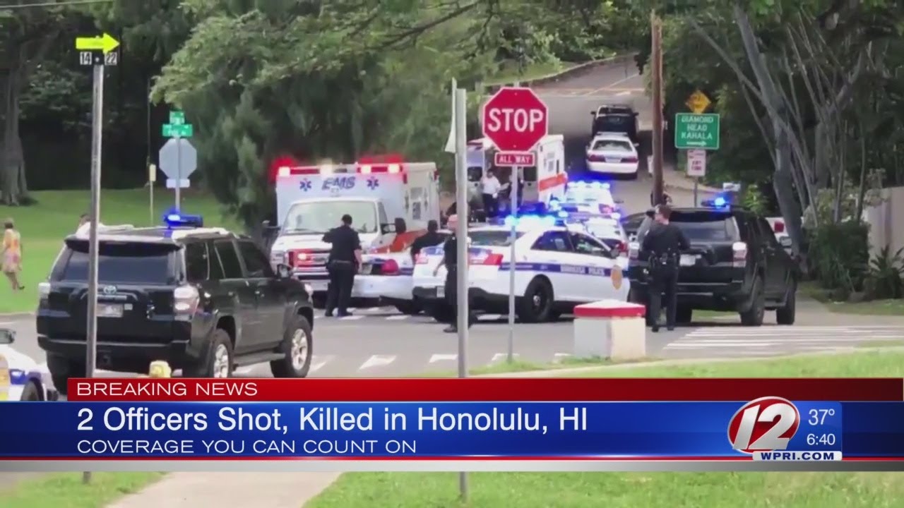 Two police officers shot and killed in Honolulu - YouTube