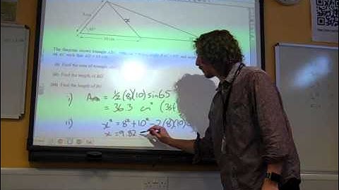 C2 Triangle geometry OCR May 2014 q1