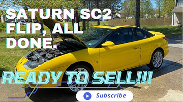 2001 Saturn sc2 flip, what it looks like now!!!
