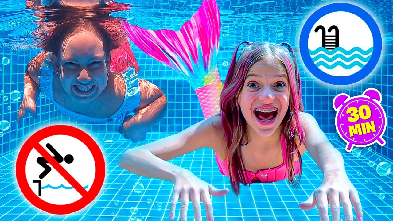 Jéssica e MC Divertida aprende regras de segurança na piscina - história útil para crianças