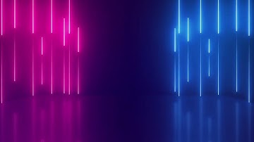 No Copyright Vertical Glowing Neon Lights Stage Loop Animated Background   Motion Made