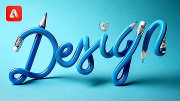 3D Text with Firefly AI Prompts