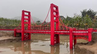 Build a miniature Golden Gate Bridge