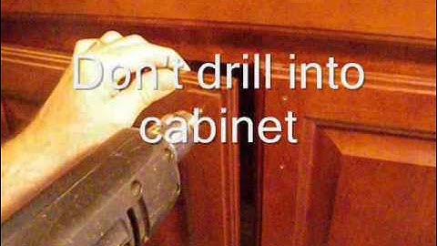 Making and Using a Template for Cabinet Hardware