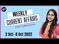 Weekly current affairs 2 oct 8 oct 2022  important questions logic pathshala