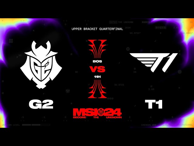 MSI 2024 - G2 vs T1 // Playoffs Day 4 class=
