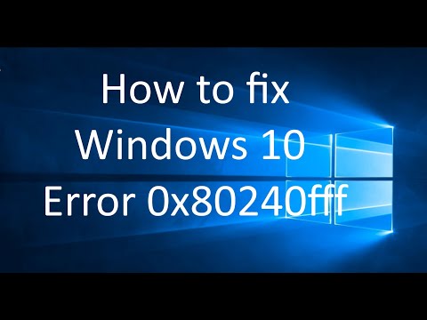 #How to Fix Windows Update Error-(0x80240fff) #Beginners #How-To-Fix