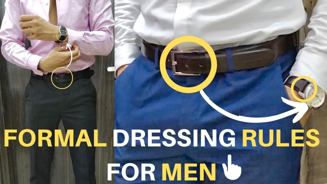 Formal Clothing tips for MEN in HINDI Fitting Guide and ACCESSORIES