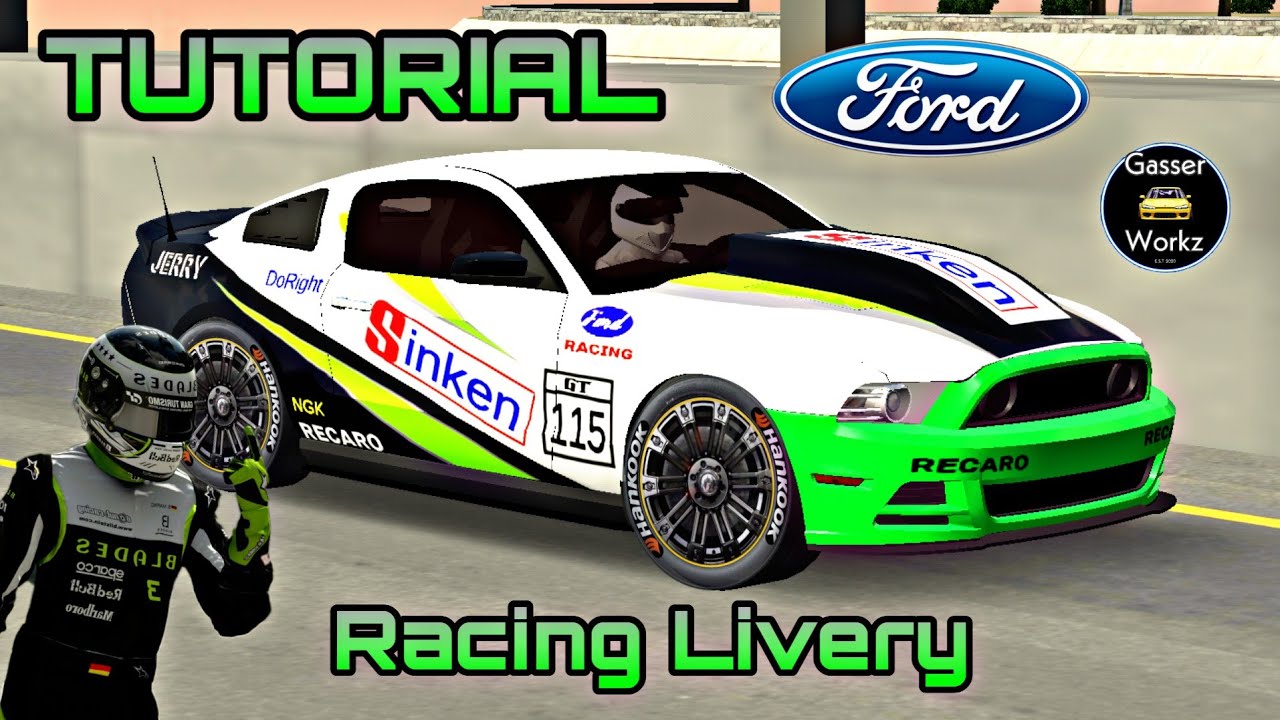 How to make Mustang Racing Livery in Car Parking