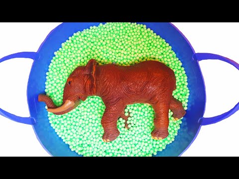 Lear Animals with Foam Beads Shark Octopus Turtle Horse Cow Lion Horse Zebra Elephant