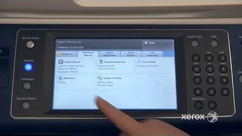 Xerox WorkCentre 7800 Family - Scan To Email Advanced Tab