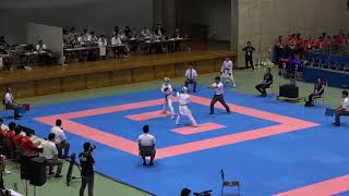2019年IH 空手道 女子 個人組手 4回戦 竹内海里 （高崎商科大附 群馬） × 二村桜子（日本航空 山梨）