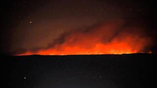 Slide Fire Oak Creek Canyon Night Time Lapse
