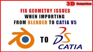 Fix geometry issues when importing from Blender to CATIA V5