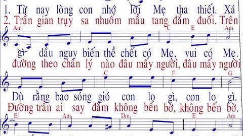 Đền tạ trái tim Mẹ / nhạc : Nguyễn Khắc Tuần