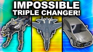 IMPOSSIBLE Triple Changing Transforming figure - Looks Like Ravage?