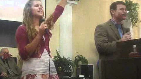 Anna Warren and Jonathan Hudoff singing at 30th Pa...