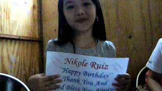 Munting Heredera Michell - Happy Birthday Nikole Ruiz