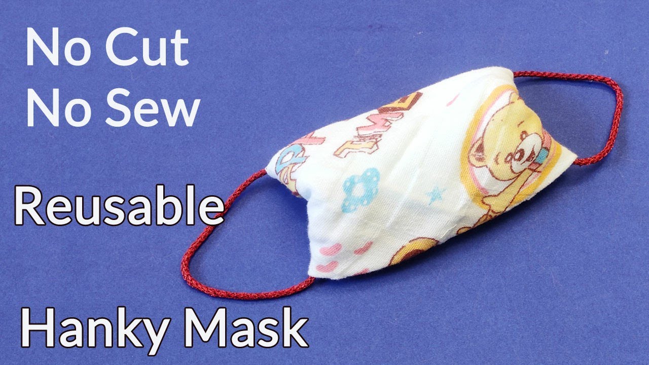 Face Mask Made of Handkerchief | DIY *NO SEW* FACE MASKS! (free and ...