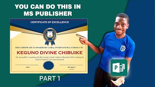 Microsoft Publisher certificate design | How to create stunning certificate with Ms Publisher part 1 screenshot 4