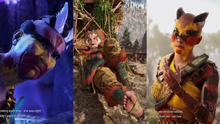Horizon Forbidden West The Deluge Side Quest Aloy Saves Everyone in the Universe Bleeding Mark