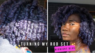 BOLD Blue Hair Color for Fall using Gemini Naturals temporary hair color gel