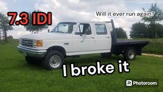 Ford 7.3 idi  I broke it  dont do what i did....how much to turn it up