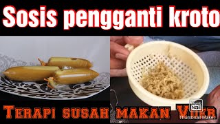 Membuat sosis untuk murai batu ( pengganti kroto )