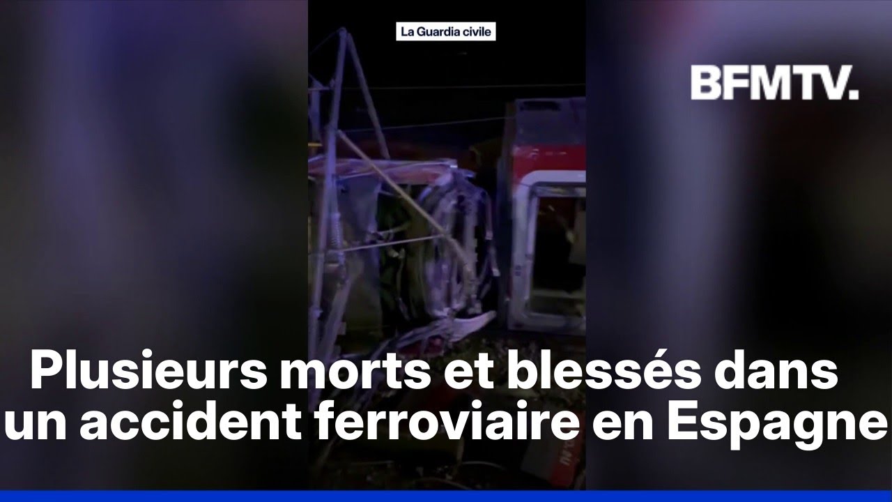 Plusieurs morts et blessés dans un accident ferroviaire en Espagne