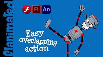 🦝 Easy Overlapping Action in Adobe Animate 🦝 Split Graphs