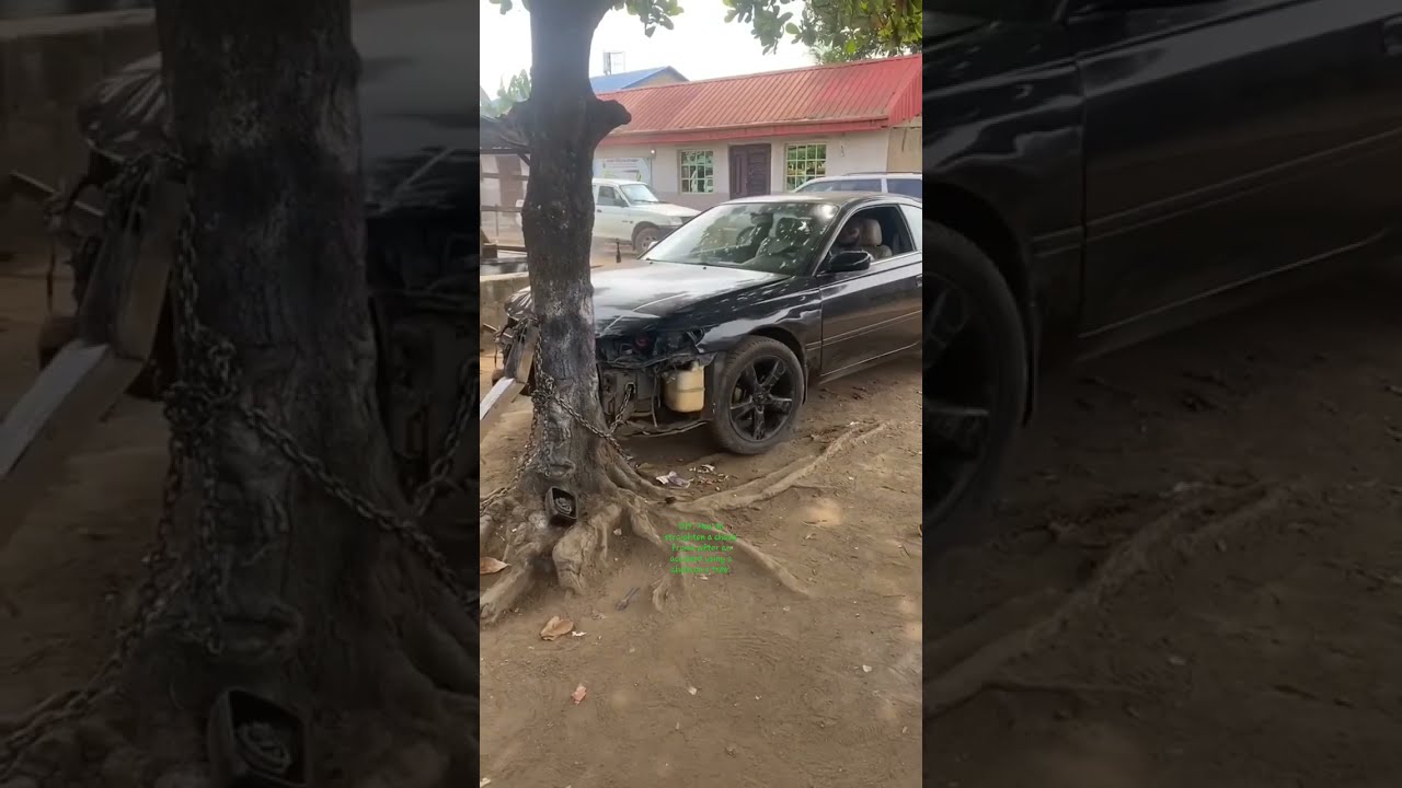 DIY How To Straighten A Chasis Frame After Accident Using Chain On Tree World Cup At Home