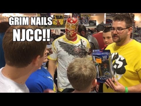 wwe raw 2019 new Grim's Toy Show ep 780: NJCC! WWE Mattel wrestling action figures dealer room FUN