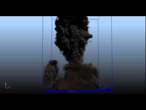 Maya fluid explosion playblast progress03