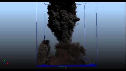 Maya fluid explosion playblast progress03