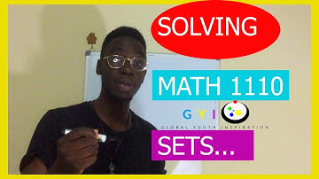 Solving Math-1110 Sets Part one