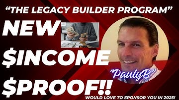 New Income Proof | Legacy Builder Program & How You Too Can Win In 2025!!