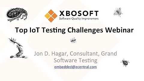 IOT Testing Challenges Webinar with Jon Hagar