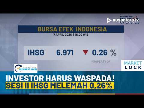 IHSG Tak Mampu Bangkit, Sesi II Melemah Lagi ke Level 6.971 Turun 0,26%! | NBH