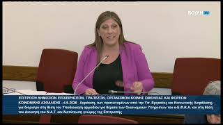 Ζ.Κωνσταντοπούλου (Πρόεδρος ΠΛΕΥΣΗΣ ΕΛΕΥΘΕΡΙΑΣ) (Επιτροπή ΔΕΚΟ) (04/06/2026)