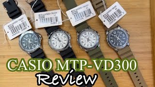 Casio MTP-VD300 Review and New Arrival with the Steel Bezel and Rubber Strap